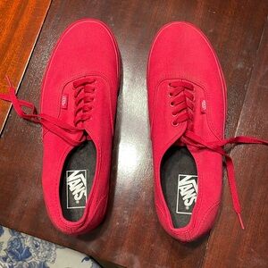 Vans Men's Bold Red Sneakers